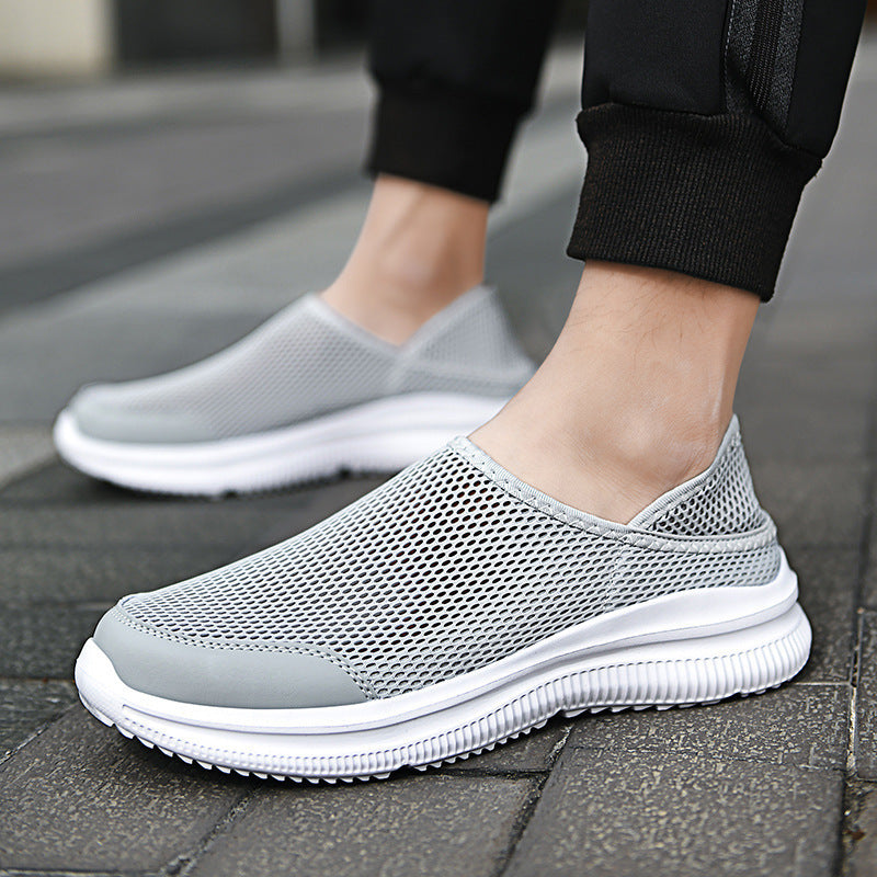 Men Shoes Slip On Lazy Shoes Breathable Mesh Sandals Slippers Lightweight Sneakers Tenis Feminino Zapatos