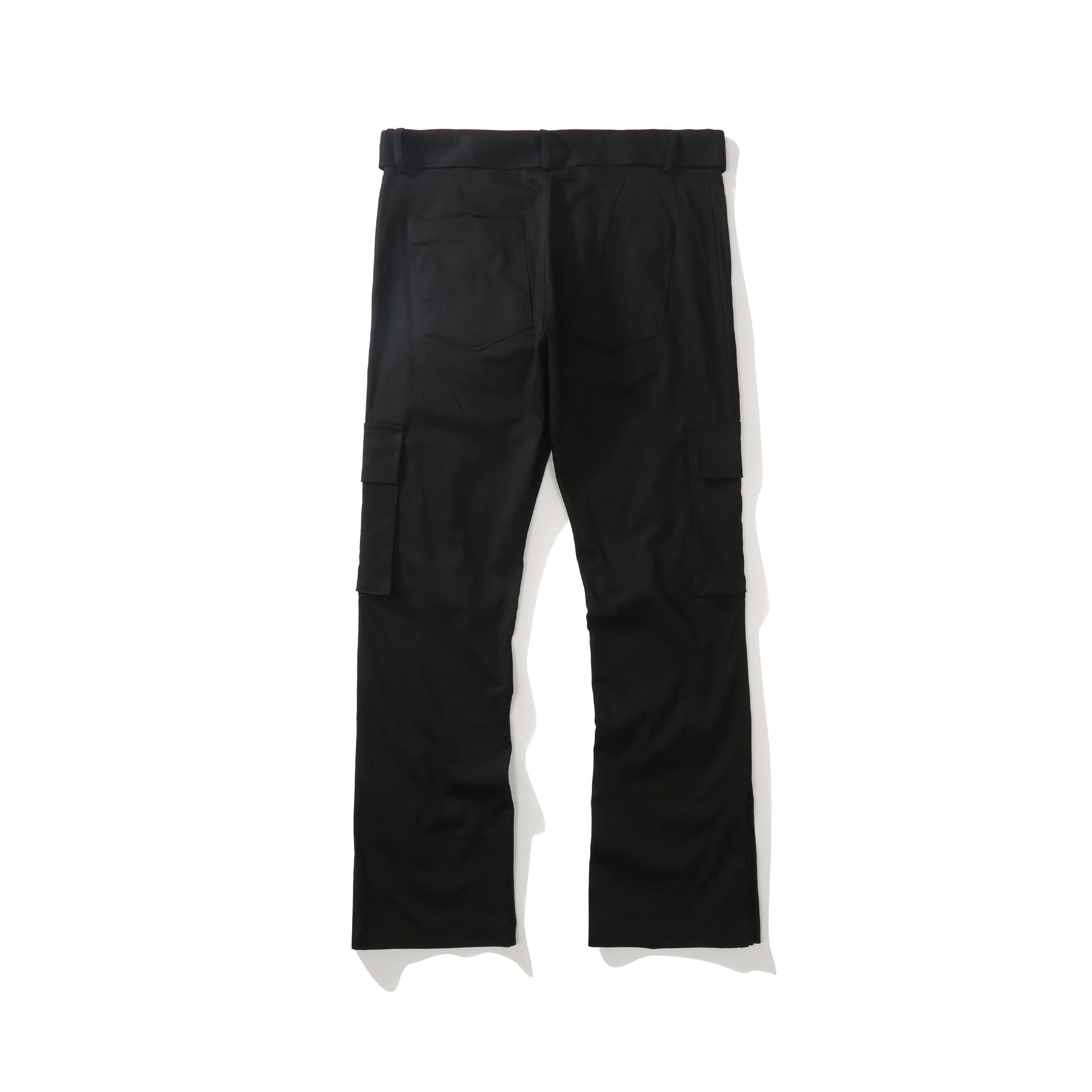 Ribbon-breasted Trousers With Trouser Slits Retro Casual Micro-flared Pants