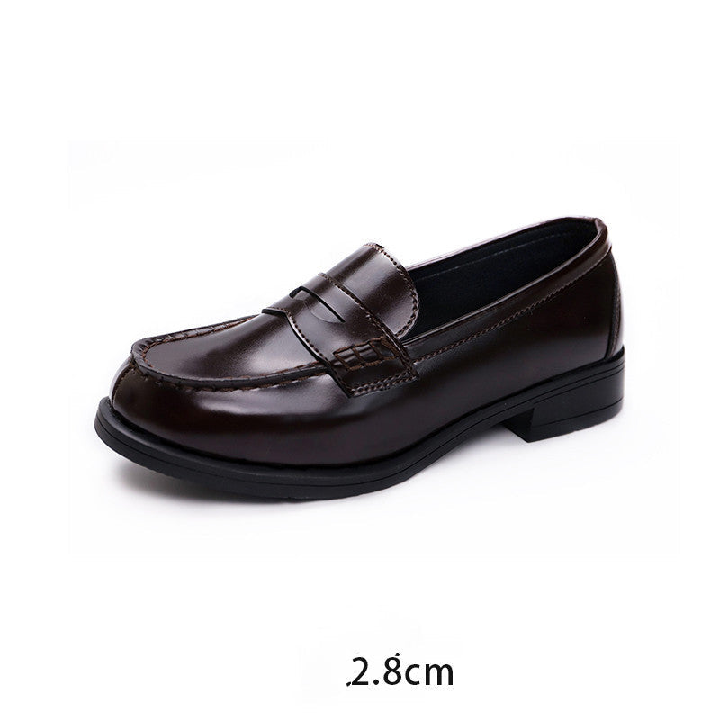 Leather Shoes Low-heel College Style Japanese Uniform Shoes Loafers