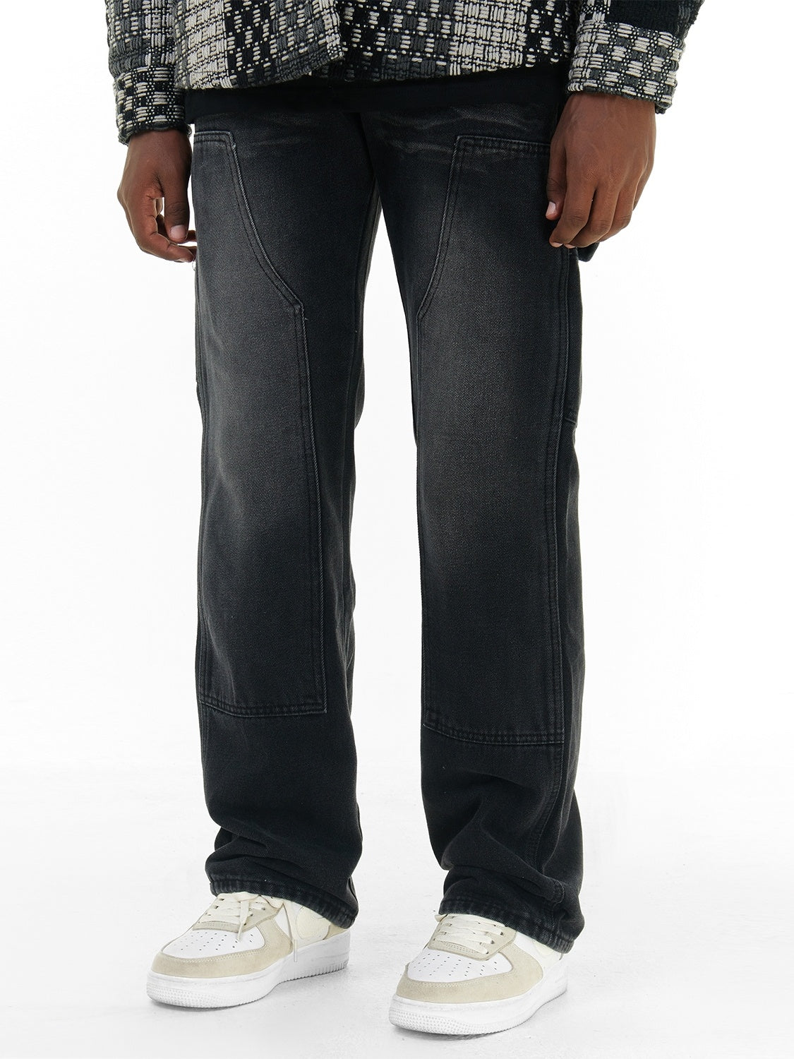 Gradient Washed Straight Leg Pants American High Street Men