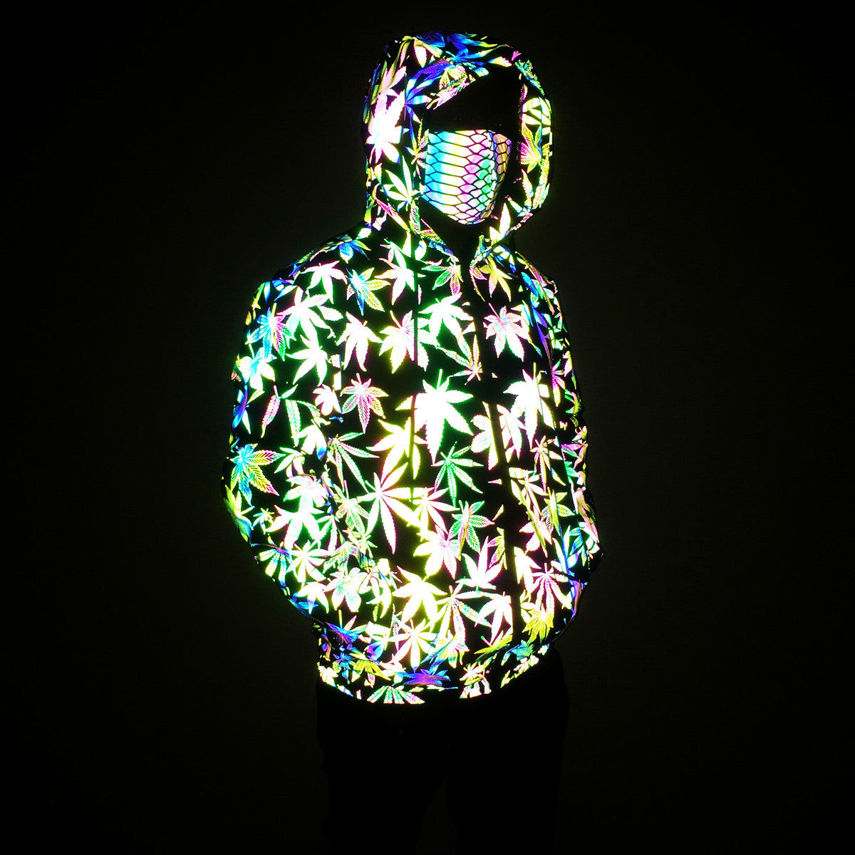 Symphony Luminous Jacket Windbreaker Reflective Hooded Jacket