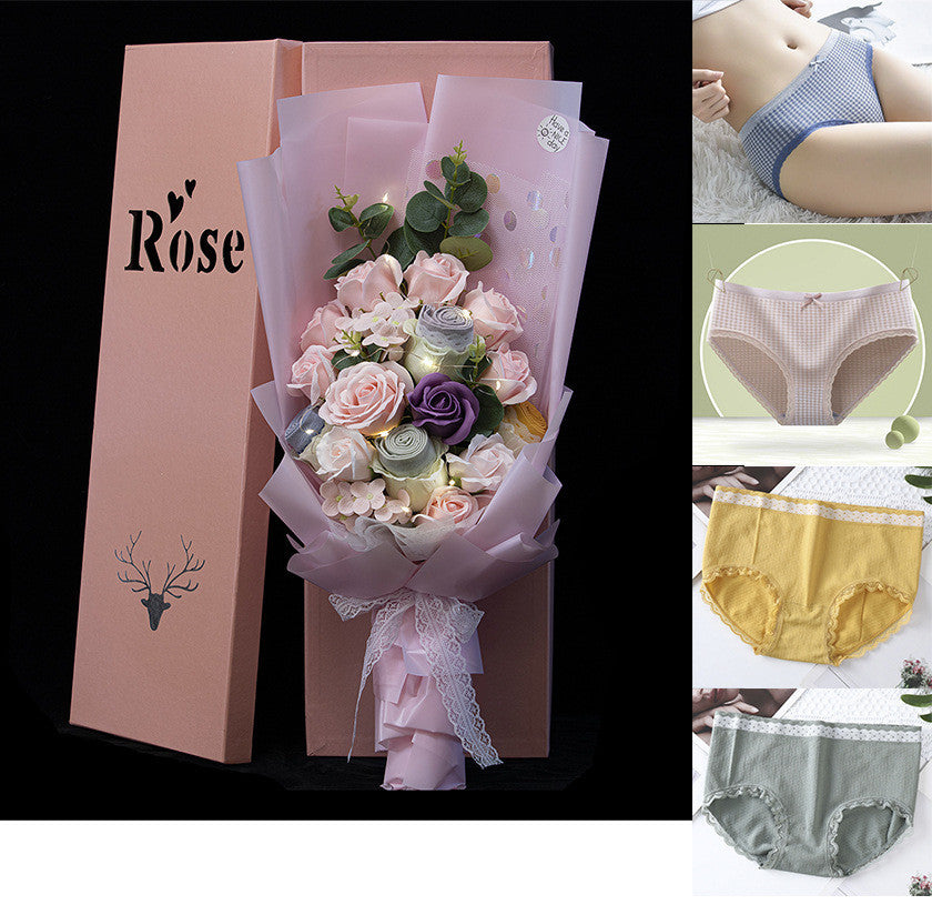 Practical Birthday Gift Rose Panties Bouquet