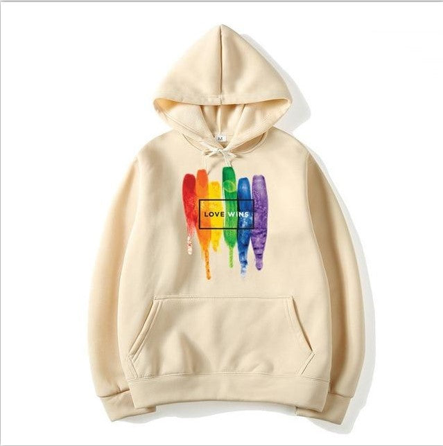 Men's Pride Lgbt Cotton Fleece Hoodies Sweatshirts Man Love Wins Sweatshirts Hoodies Comics Hoodie