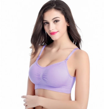 Pregnant women Nursing Bra Without rimsbuckle Smooth One-piece Cotton Large size Nursing Bra Underwear Bra