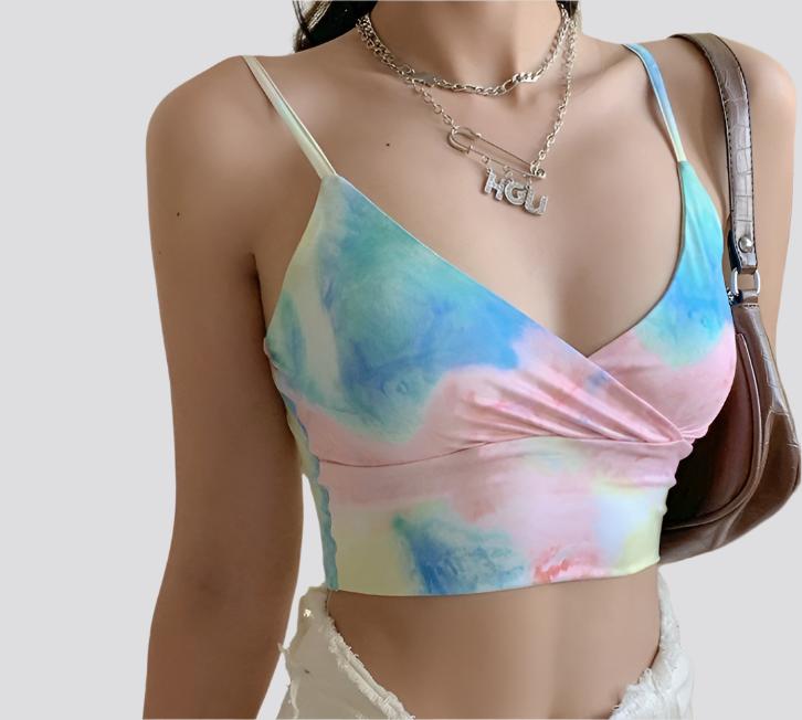 Rainbow crop top