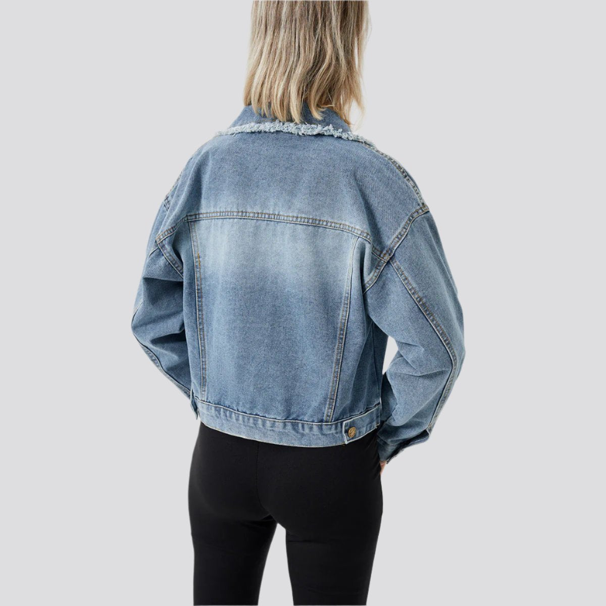 Women's Denim Long Sleeve Jacket Fashion Top