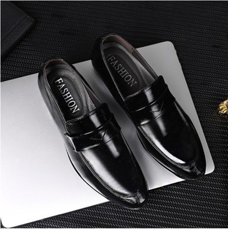 Men's British Pointed Toe Business Dress Shoes