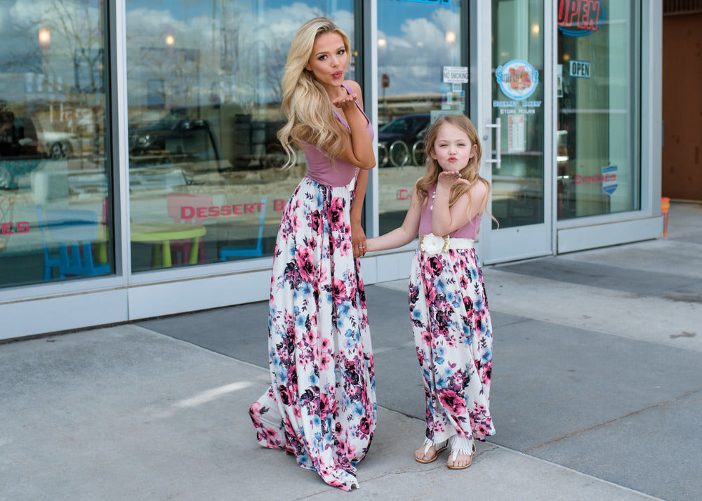 Printed maxi dress