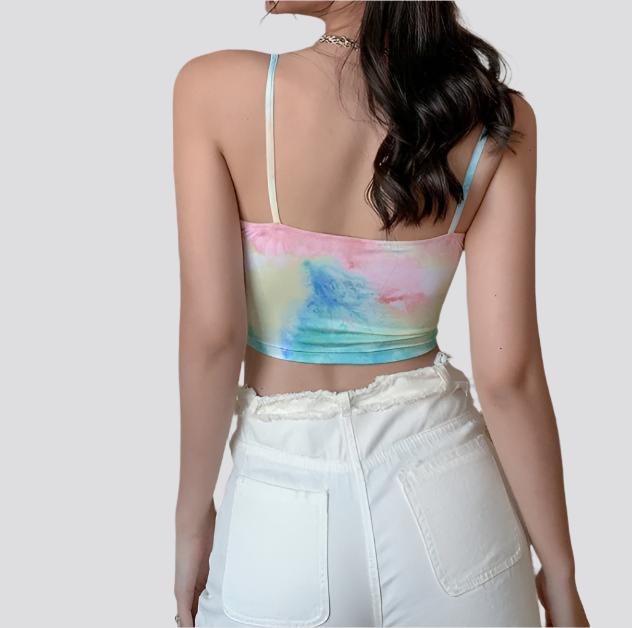 Rainbow crop top