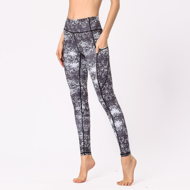 Printed pocket leggings