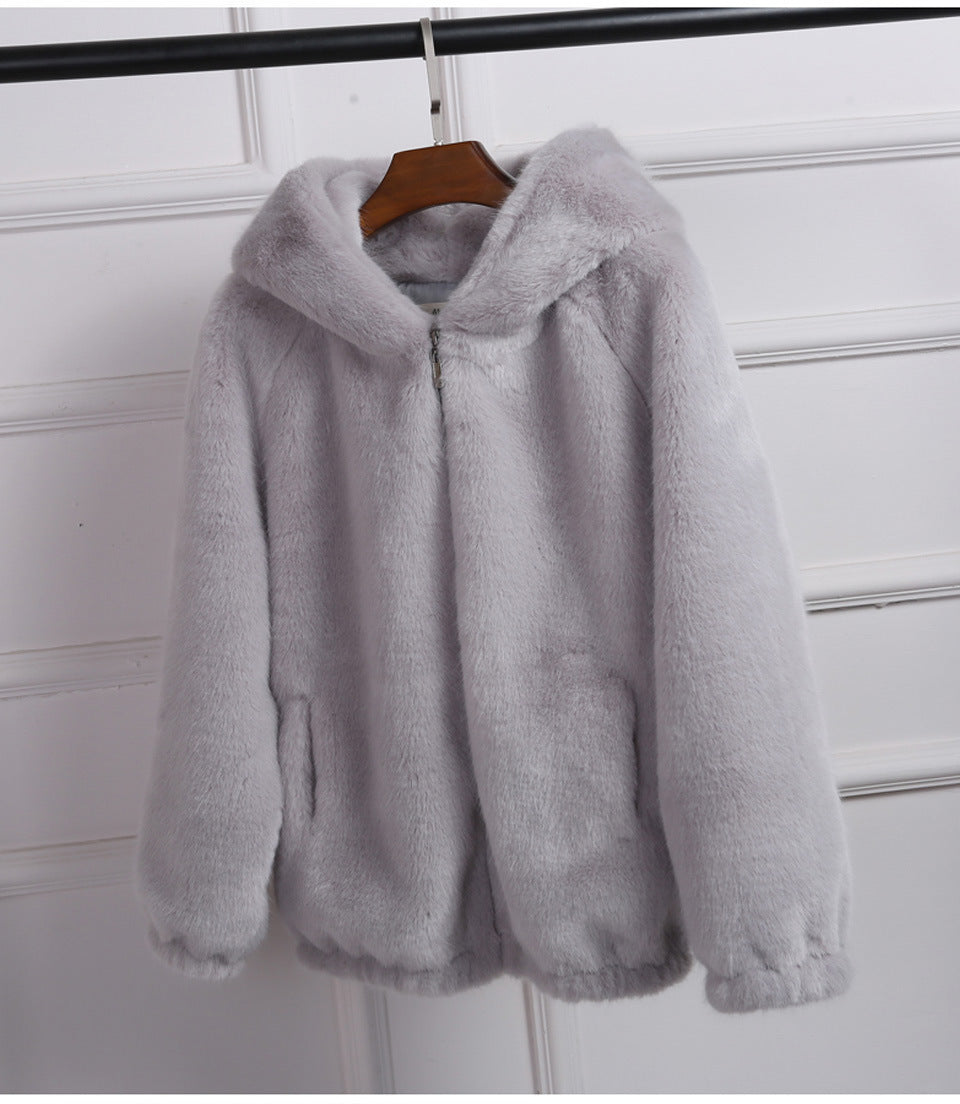 Hooded Coat Autumn Winter Long Sleeve