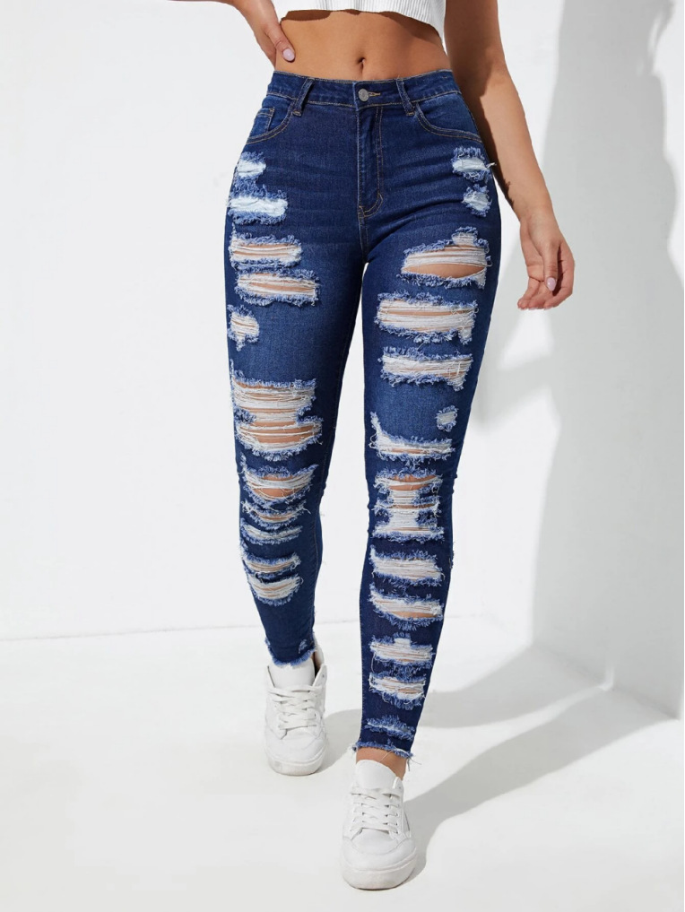 All-match Skinny Denim Trousers For Women