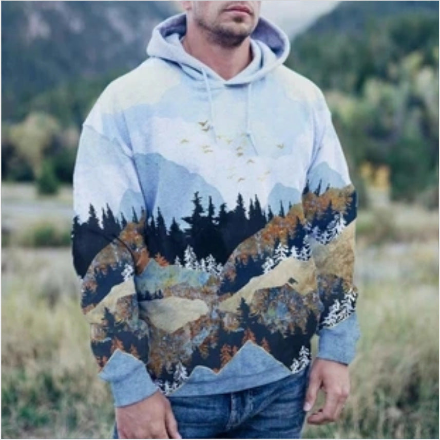 Printed Super Flexible Hoodie Casual Hoodie