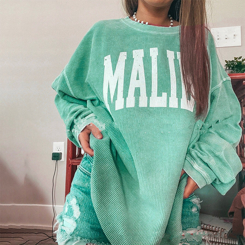 Letter print sweatshirt