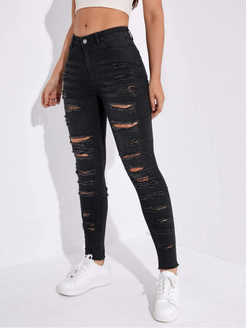 All-match Skinny Denim Trousers For Women