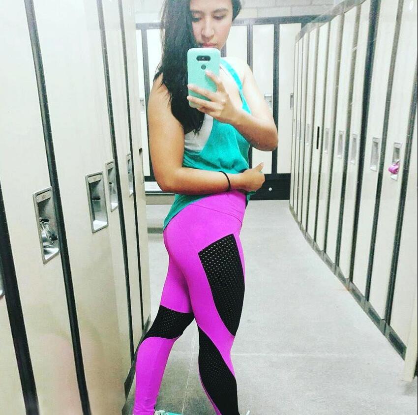 New Quick Dry Mesh leggings Leggings sexy Push Up Sports Pants