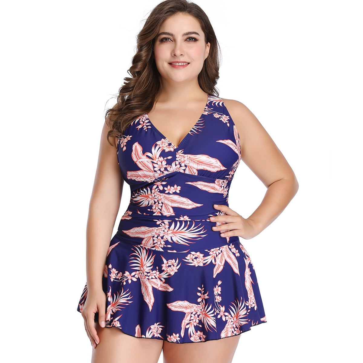 Plus size swimsuit ladies swimsuit halter swimsuit swimming