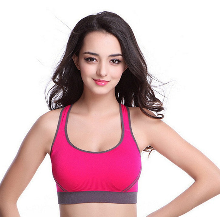 Cross beauty back no steel ring sports bra shockproof vest style running fitness breastfeeding yoga underwear