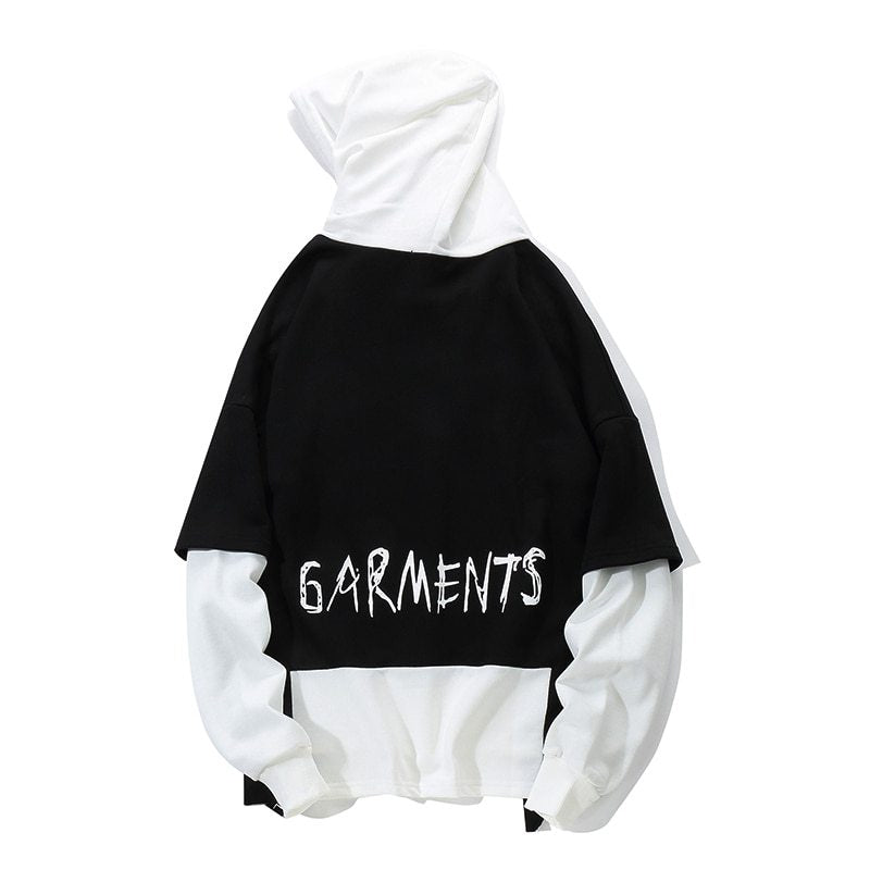 Autumn Men Graffiti Oversize Hoodies Hip-hop Round Neck Cotton Hoodie