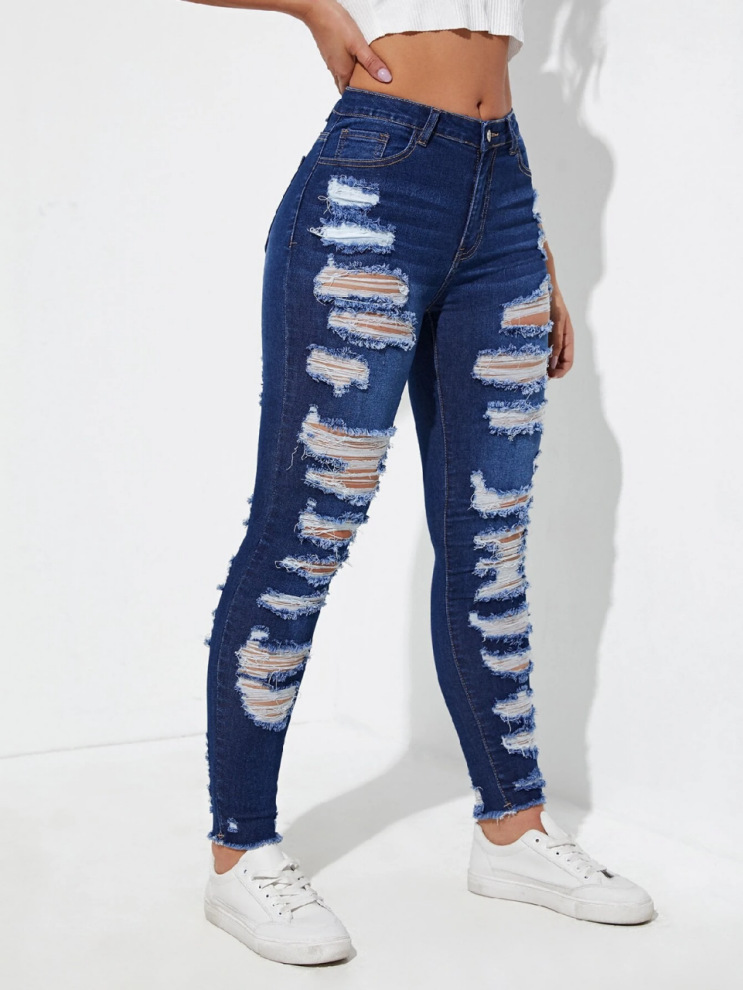 All-match Skinny Denim Trousers For Women