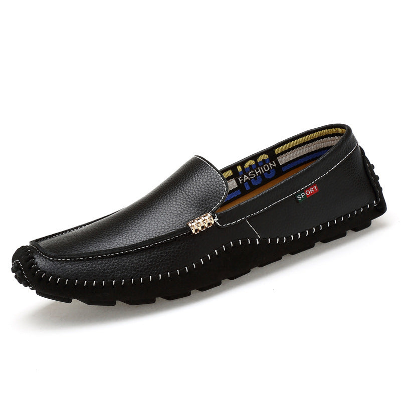 Hand-stitched loafers with large soft soles