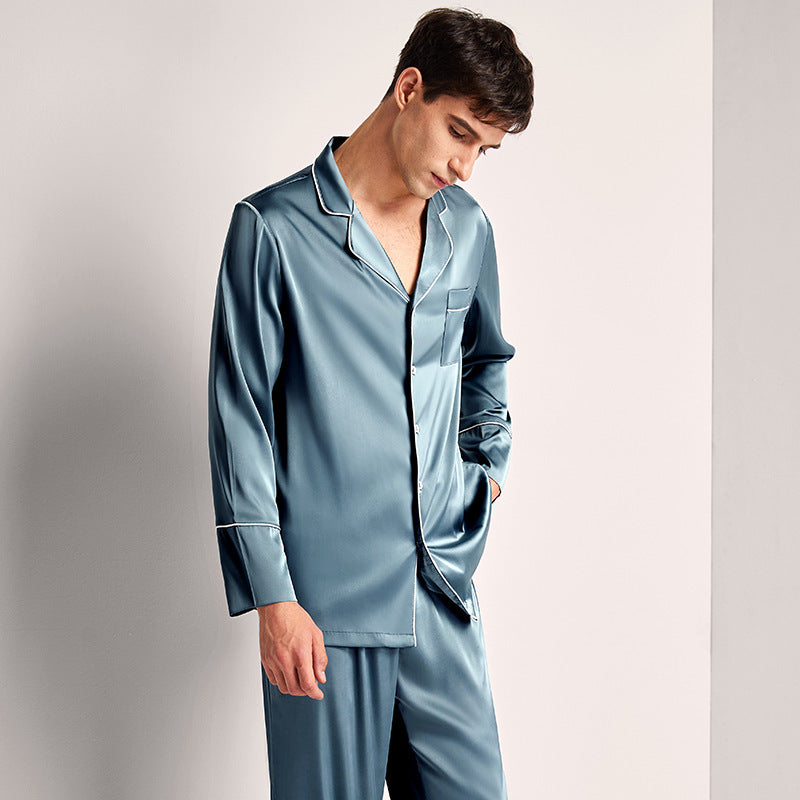 Silk couple pajamas