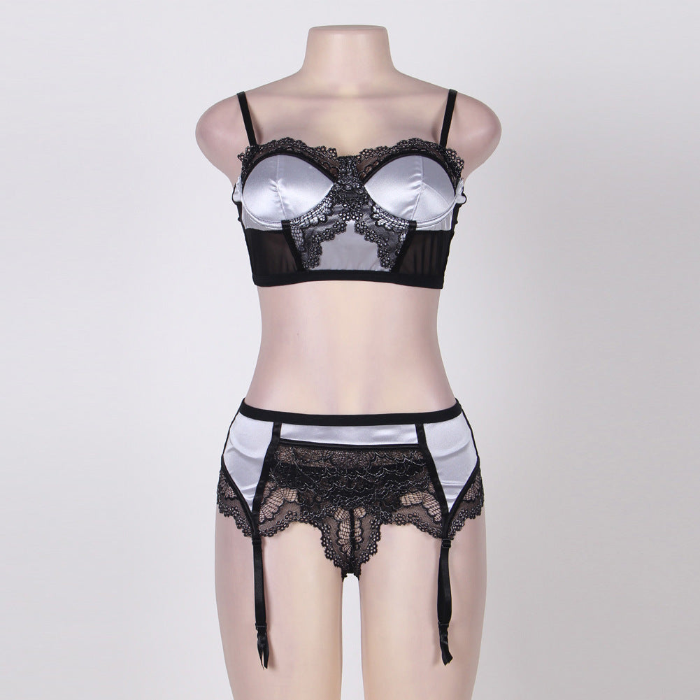 Sexy Lingerie Lace Three-point Garter Set