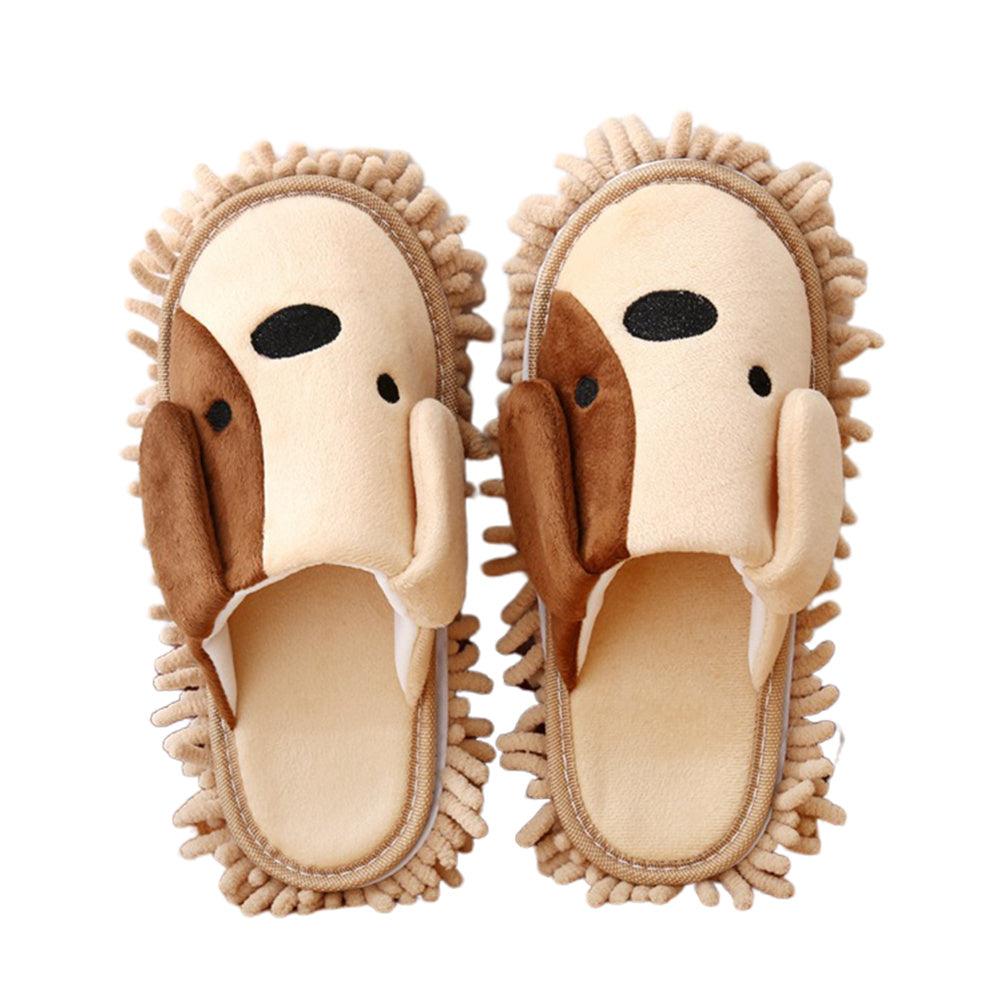 Cartoon Removable Mute Floor-Wipe Loafers