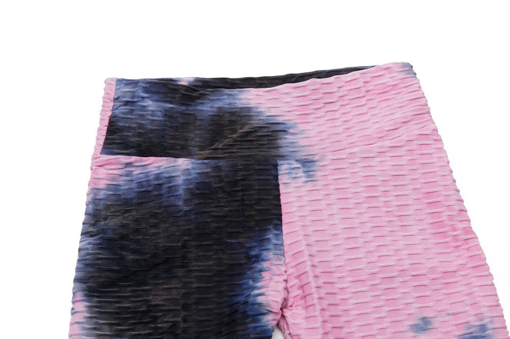 Yoga Jacquard Tie-Dye Yoga Clothes Bubble Yoga Pants