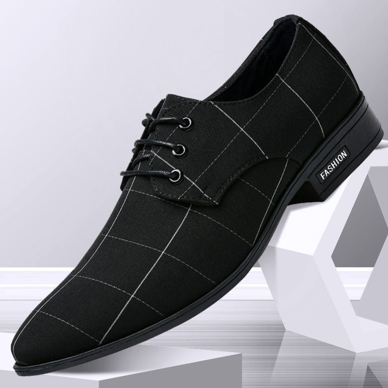 Leather Shoes Men's Business Lace Up British Men's Formal Dress Shoes