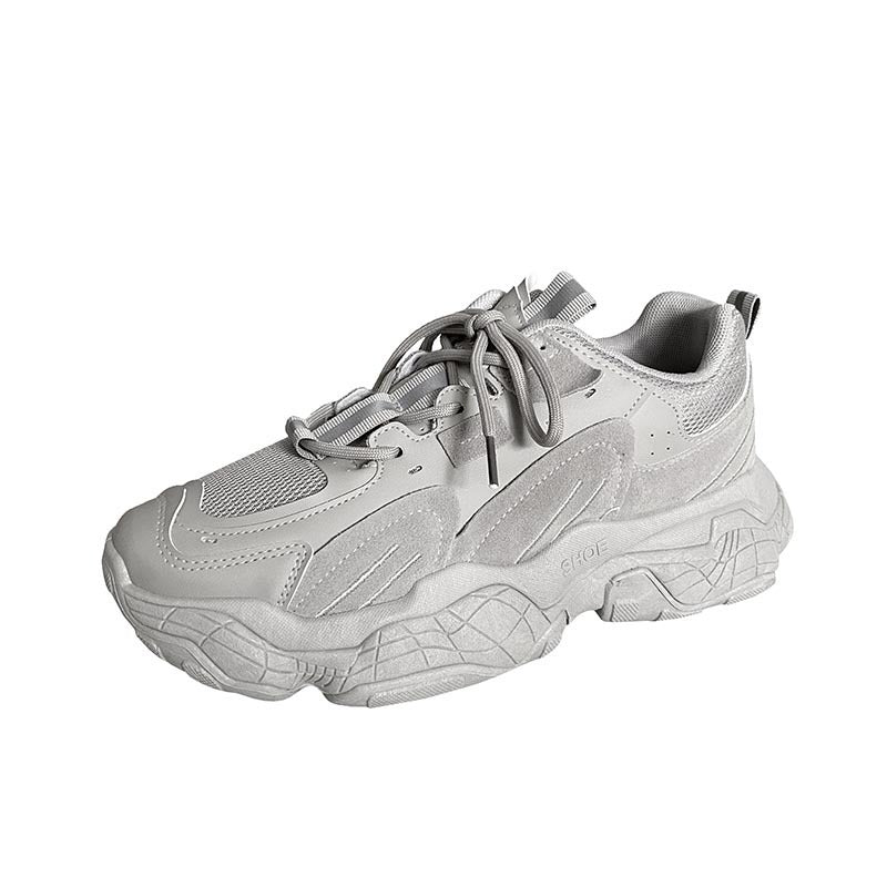 Mesh Sneakers, Low-Top Casual Daddy Shoes, Breathable