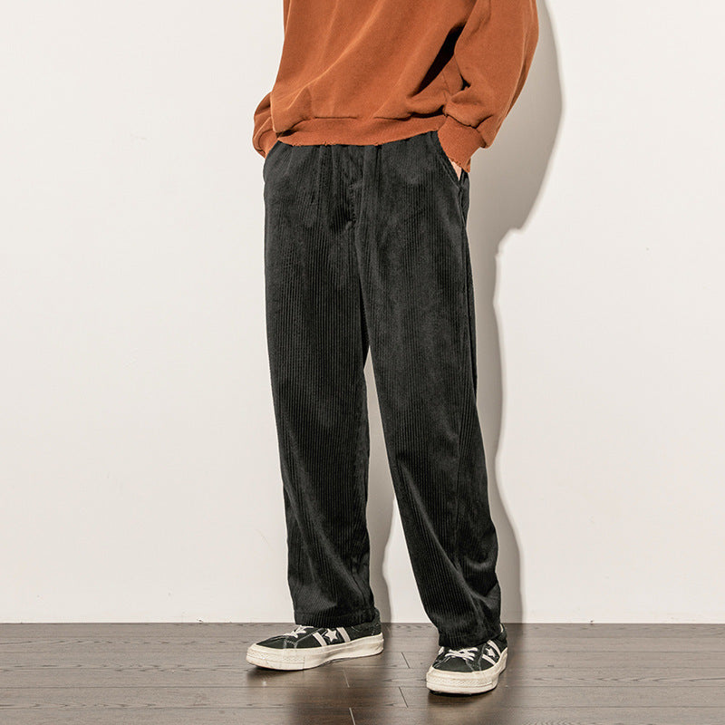 Casual Corduroy Trousers Japanese Men's Trousers