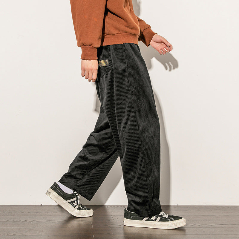 Casual Corduroy Trousers Japanese Men's Trousers