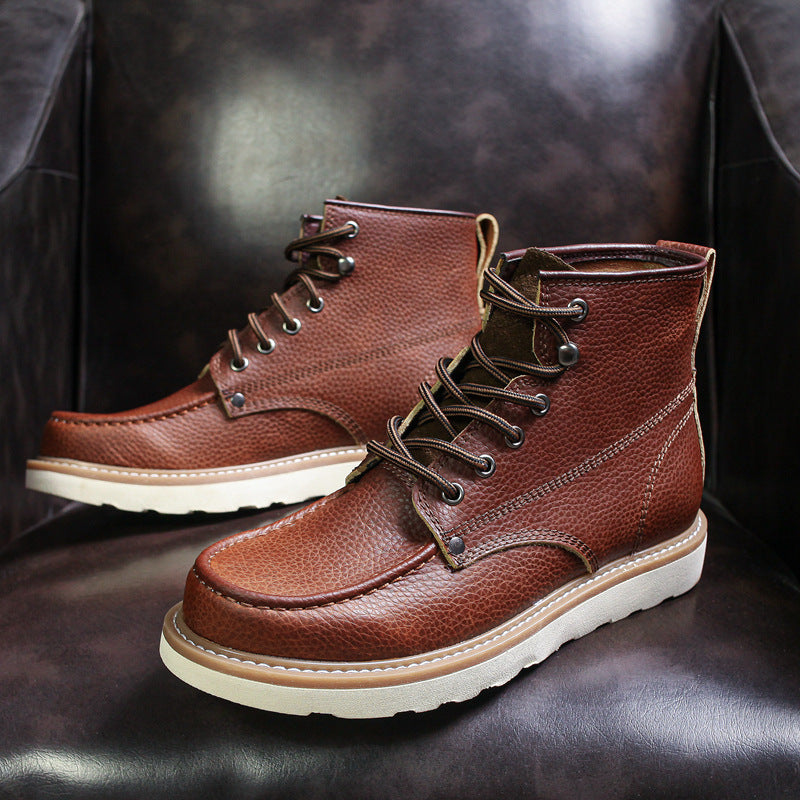 Retro British Outdoor Mark Tooling Shoes High-Top Boots Men