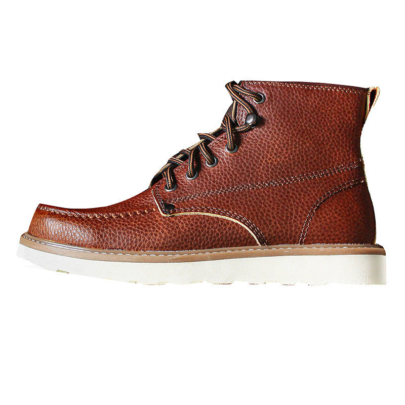 Retro British Outdoor Mark Tooling Shoes High-Top Boots Men