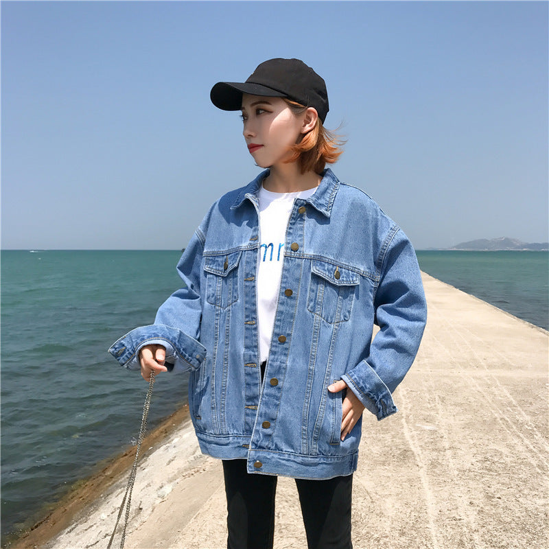 Denim Jacket Women Short Hooded Jacket Casual Top