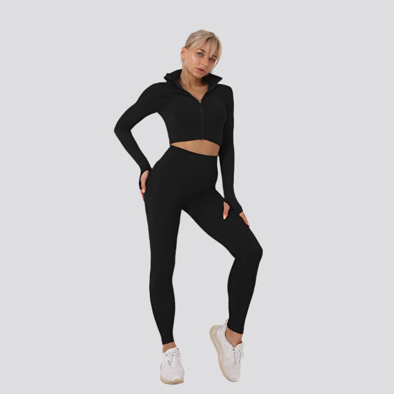 Womens Sportswear Crop Top bra Fitness High Waist Leggings