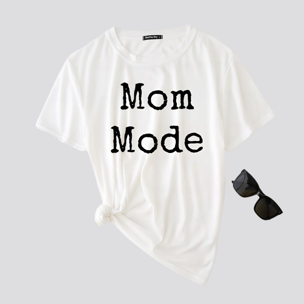 Mom Mode Top Women Kawaii Harajuku T-shirts Harajuku Aesthetic Clothes Women Short Sleeve Top Vintage Japanese Style Streetwear