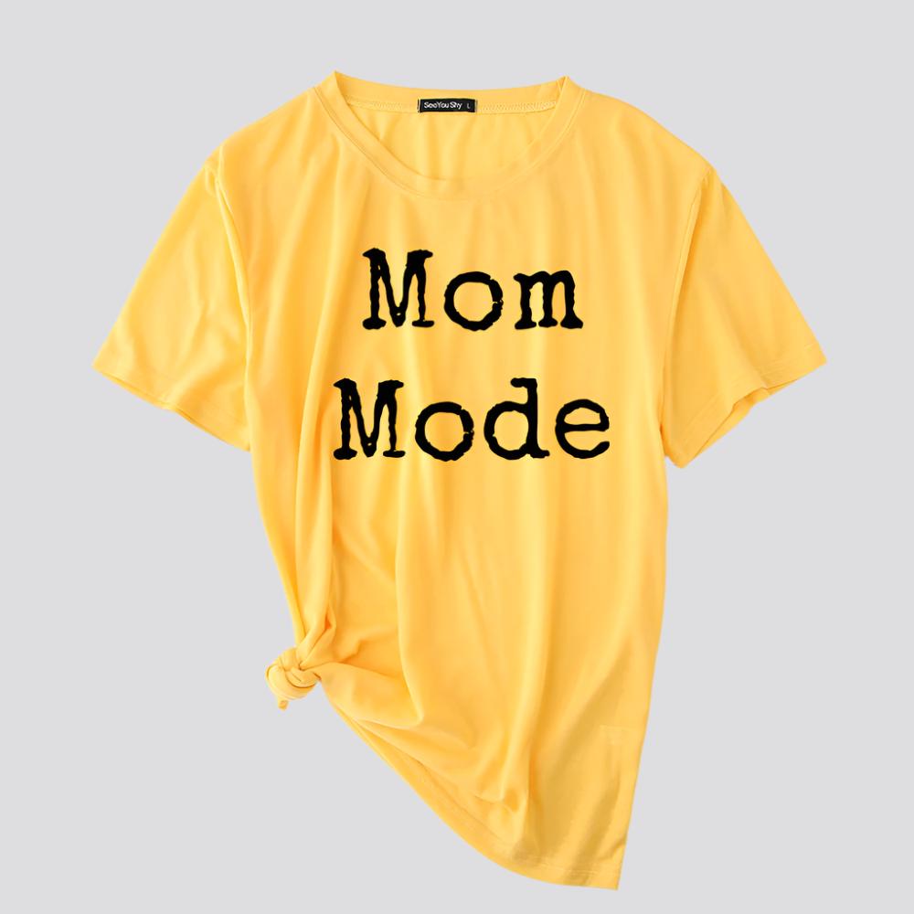 Mom Mode Top Women Kawaii Harajuku T-shirts Harajuku Aesthetic Clothes Women Short Sleeve Top Vintage Japanese Style Streetwear