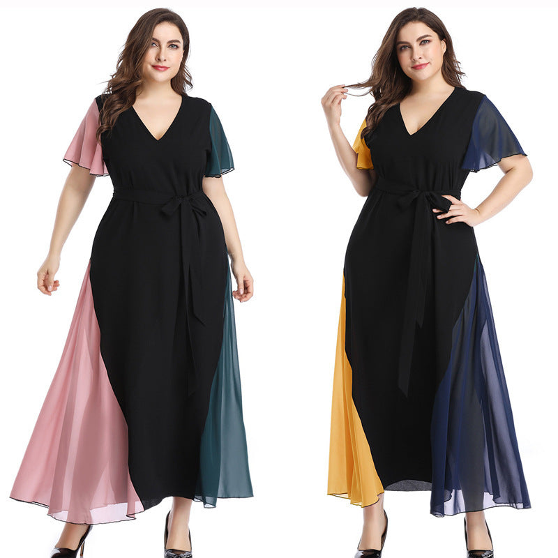 Plus Size Long Dress Women Maxi Gown Summer