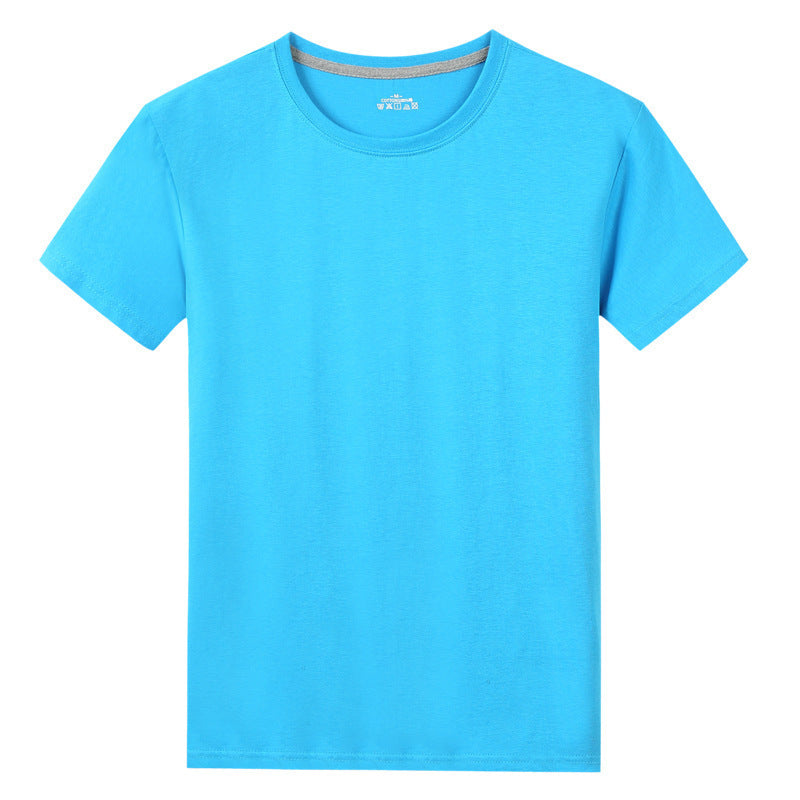 Men S Solid Color Cotton Short Sleeved T Shirt