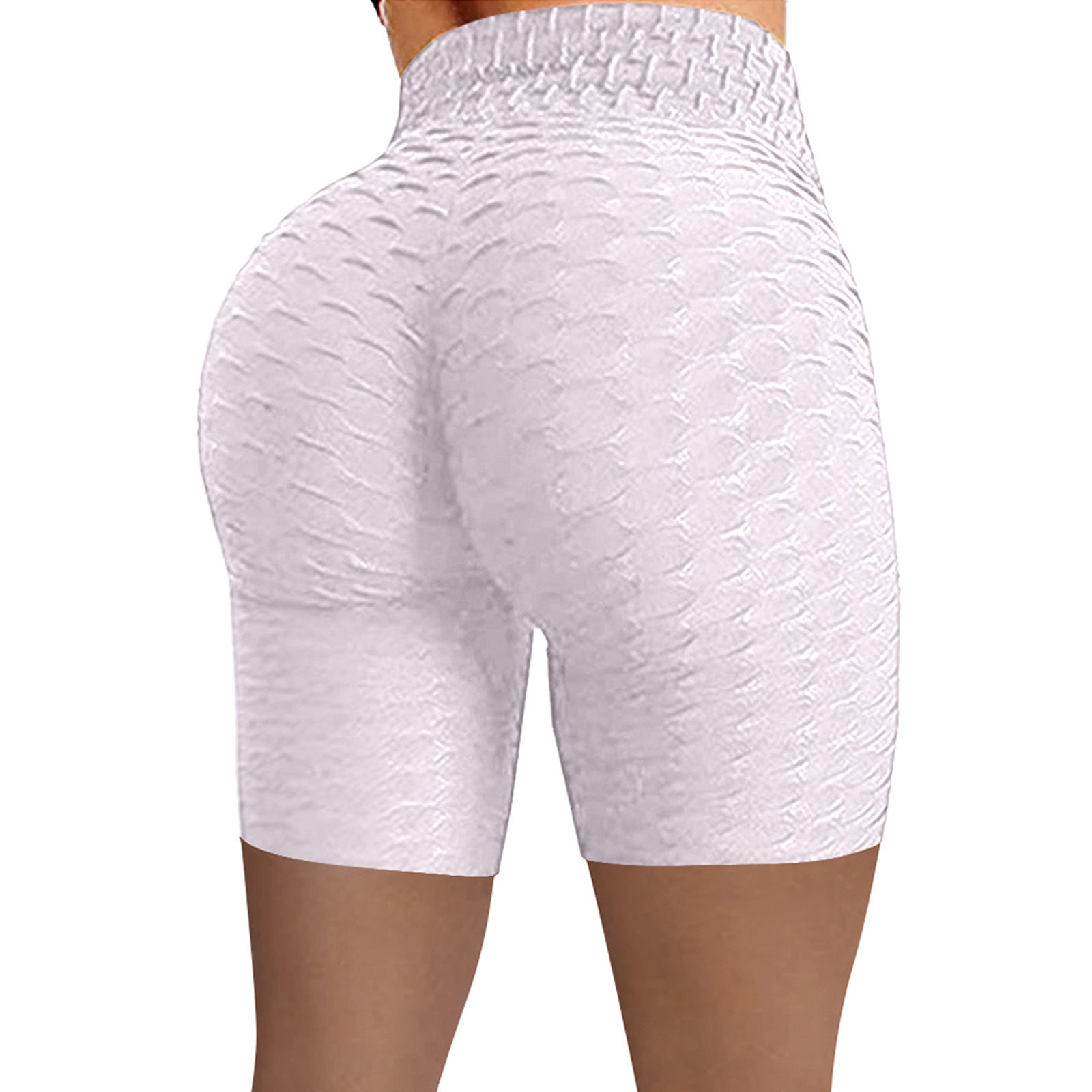 Ladies High Waist Hip Sports Pants Jacquard Bubble