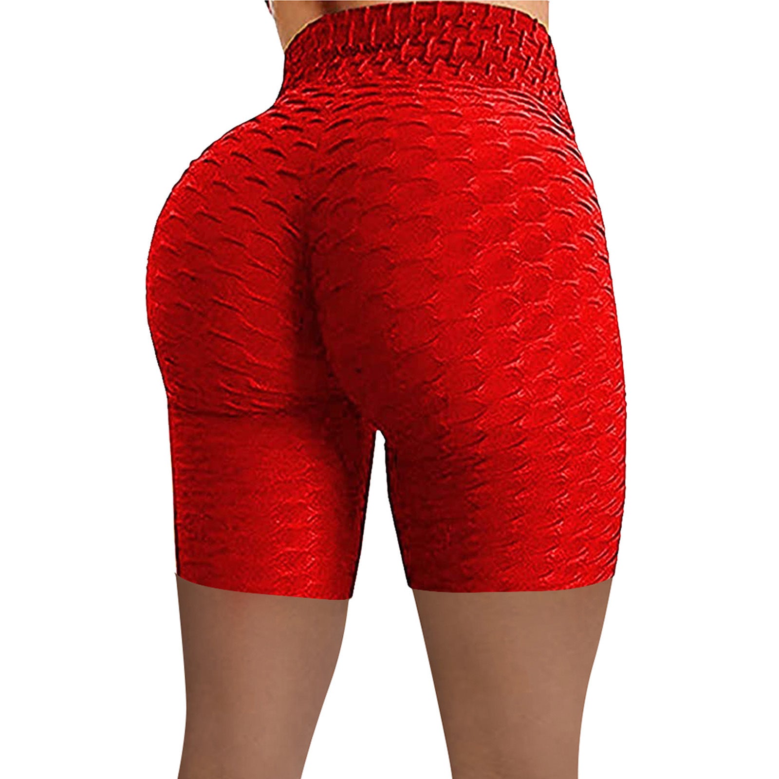 Ladies High Waist Hip Sports Pants Jacquard Bubble