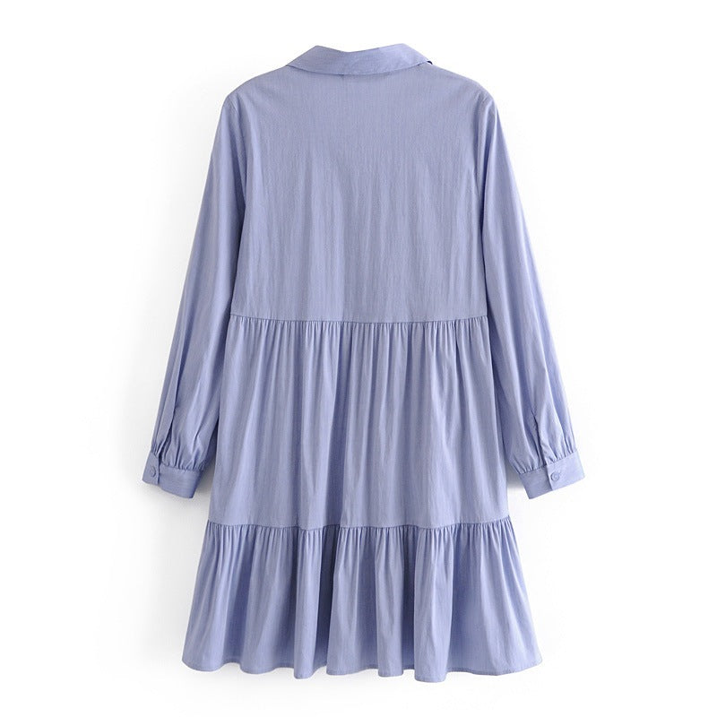 Shirt Style Mini Casual Dress Women's Clothing