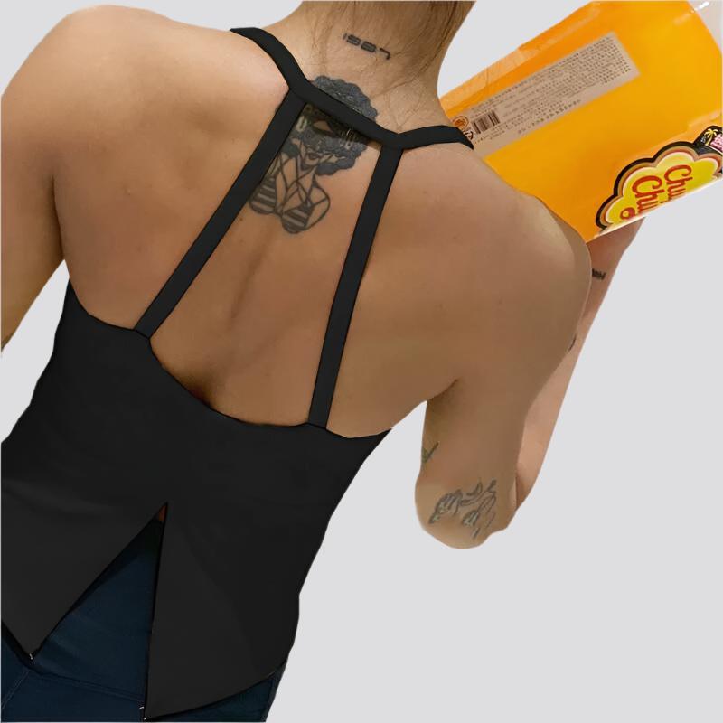 Sexy Crop Top Vest Women Sports Tank Top Yoga Bras Shoulder Strap Gym Sports Running Jogger Vest With Padded Tops