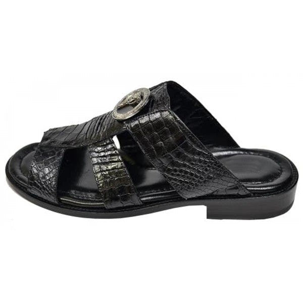 Flat Wedge Heel Fish Mouth Hollow Sandals Men