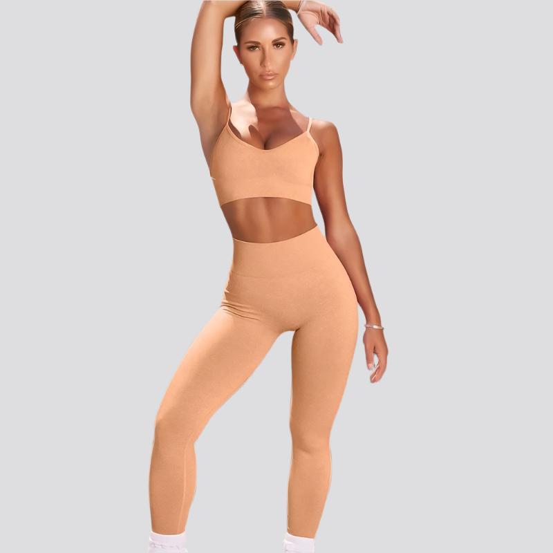 Sport Crop Top T-ShirtShorts Leggings Push Up Fitness Workout Gym Suit