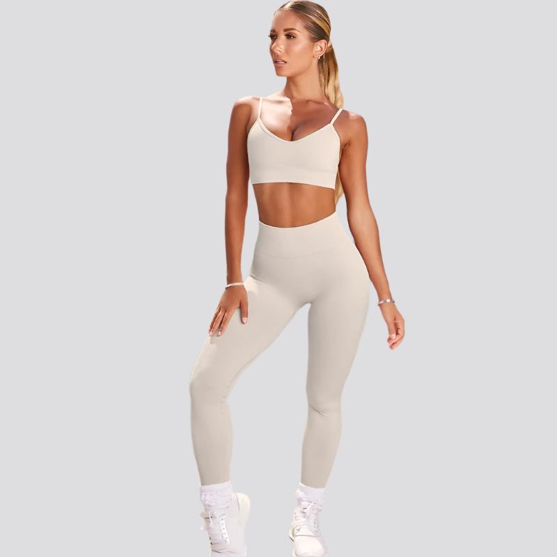 Sport Crop Top T-ShirtShorts Leggings Push Up Fitness Workout Gym Suit