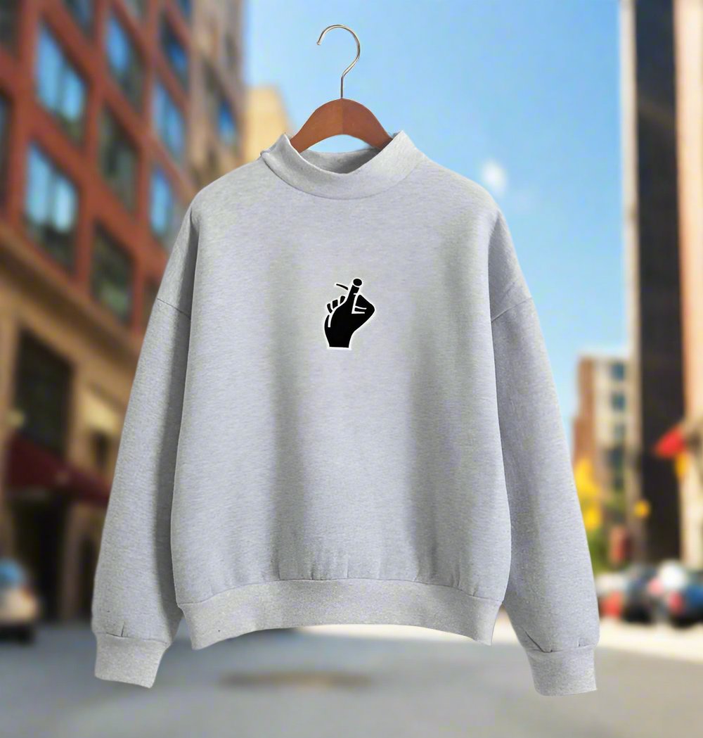 Fast Selling Popular Women''s Clothing Korean Ulzzang Love Finger Than Heart Gesture Plush Sweater