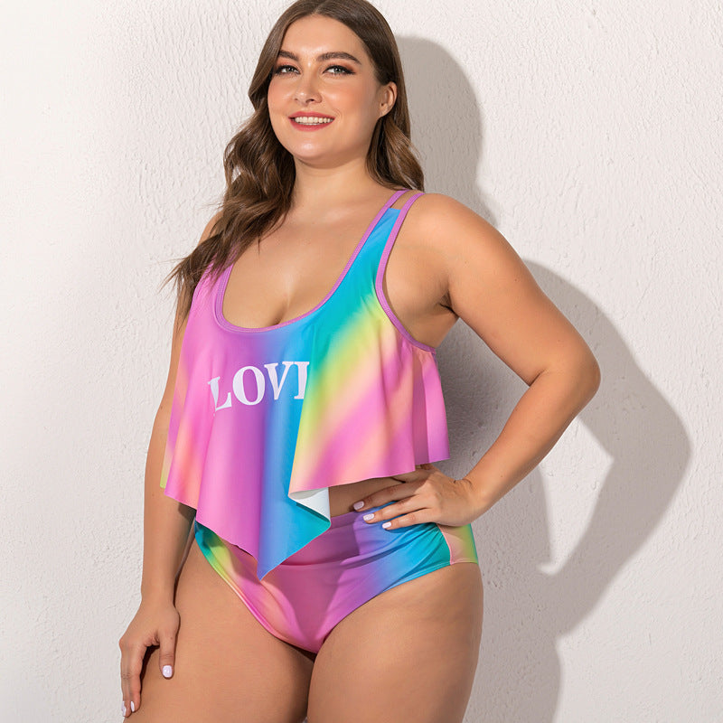 Fat woman plus fat split swimsuit